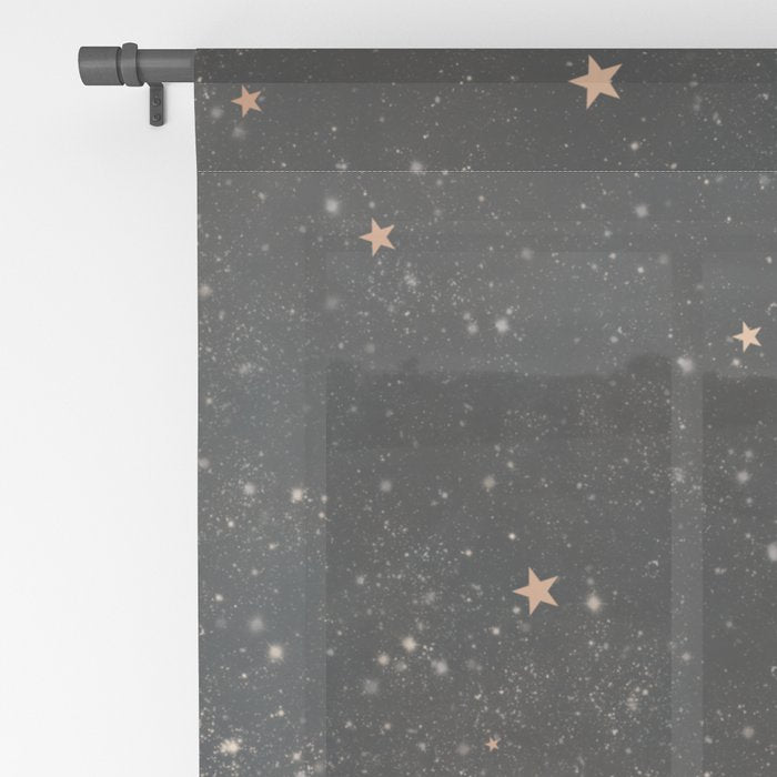 Starry winter night  Window Curtain Gallery Image 2