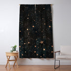 Starry winter night  Window Curtain Gallery Image 5