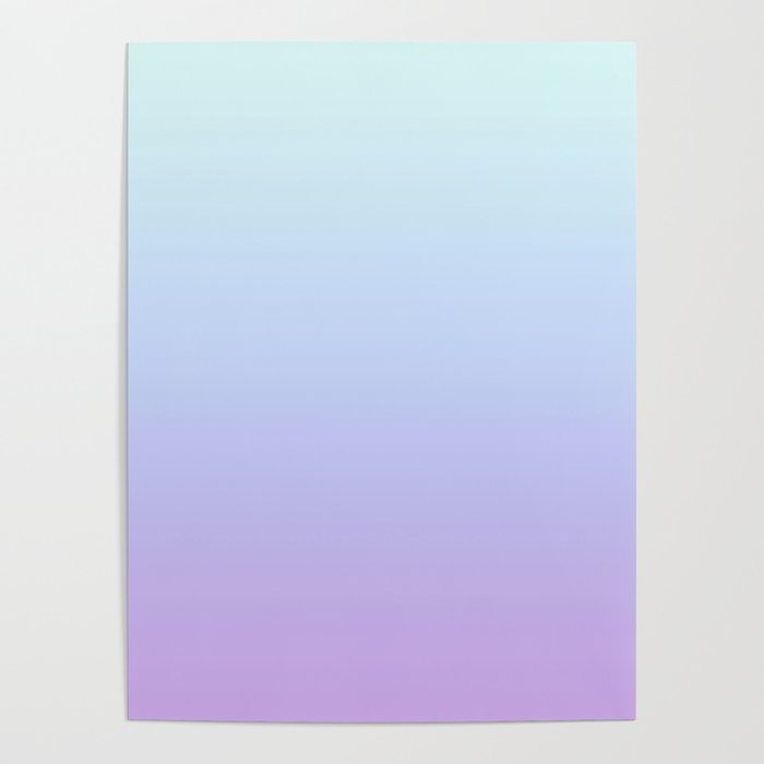 Ombre Color Lavender Blue Shade Poster Gallery Image 1