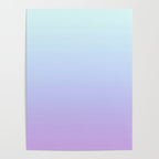 Ombre Color Lavender Blue Shade Poster Gallery Image 4