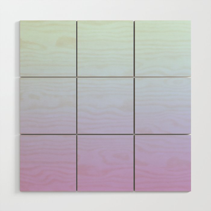 Ombre Color Lavender Blue Shade Wood Wall Art Gallery Image 1