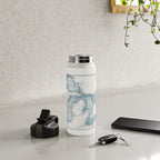 Vintage Great Lakes Map Water Bottle Gallery Image 4
