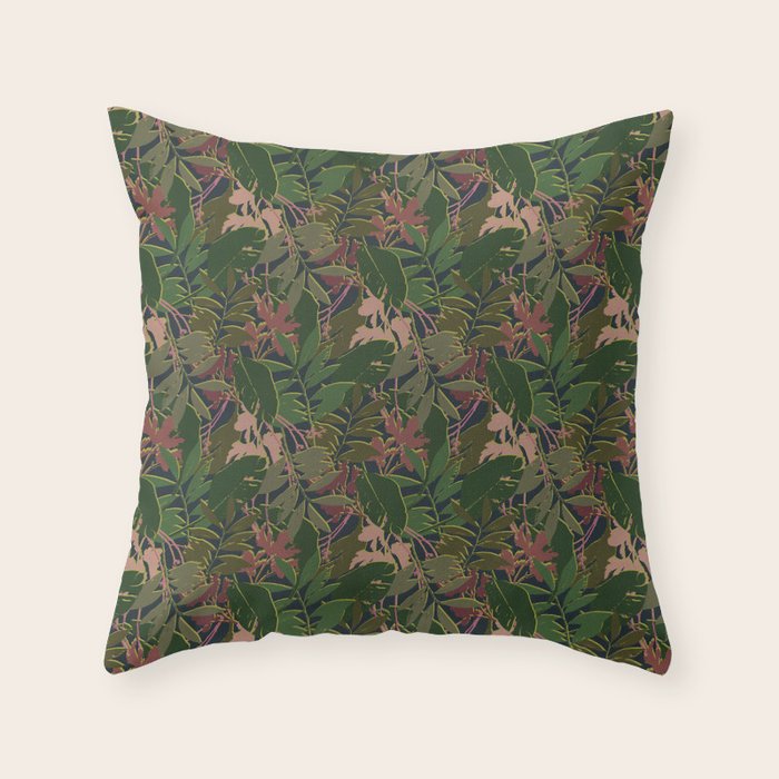 Cilantro Tropics - Pattern Throw Pillow Gallery Image 6