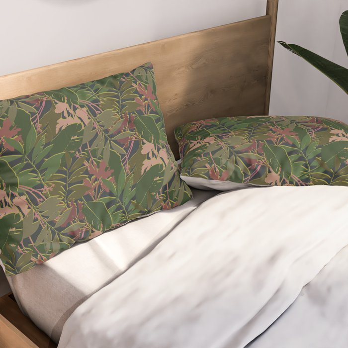 Cilantro Tropics - Pattern Pillow Sham Gallery Image 2