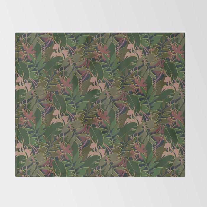 Cilantro Tropics - Pattern Throw Blanket Gallery Image 2
