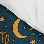Zodiac Sun and Star Print in Navy Comforter Gallery Image 4