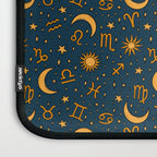 Zodiac Sun and Star Print in Navy Laptop Sleeve Gallery Image 3