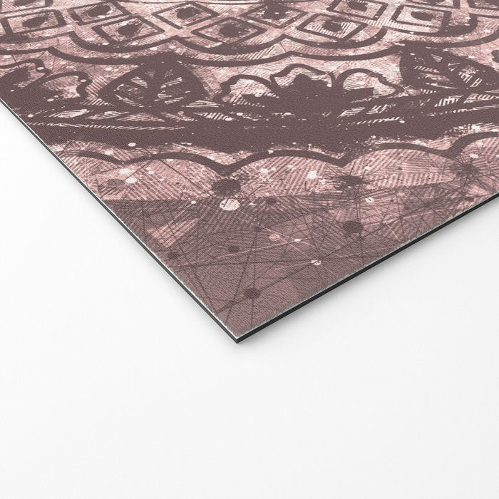 Bohemian, Elephant, Mandala, Blush, Moon Welcome Mat Gallery Image 2