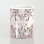 Bohemian, Elephant, Mandala, Blush, Moon Coffee Mug Gallery Image 4