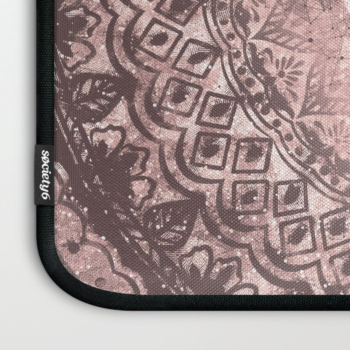 Bohemian, Elephant, Mandala, Blush, Moon Laptop Sleeve Gallery Image 3