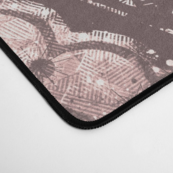 Bohemian, Elephant, Mandala, Blush, Moon Desk Mat Gallery Image 4