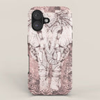 Bohemian, Elephant, Mandala, Blush, Moon iPhone Case Gallery Image 1