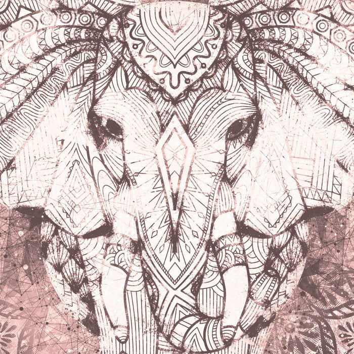 Bohemian, Elephant, Mandala, Blush, Moon Coffee Mug Gallery Image 2