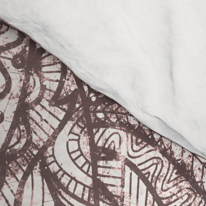 Bohemian, Elephant, Mandala, Blush, Moon Comforter Gallery Image 4