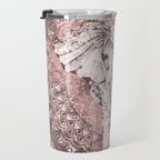 Bohemian, Elephant, Mandala, Blush, Moon Travel Mug Gallery Image 3