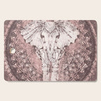 Bohemian, Elephant, Mandala, Blush, Moon Cutting Board Gallery Image 1