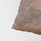 Old Tan Faux Leather Texture Pillow Sham Gallery Image 4