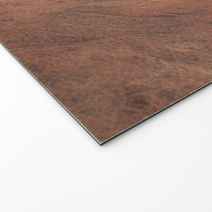 Old Tan Faux Leather Texture Welcome Mat Gallery Image 2