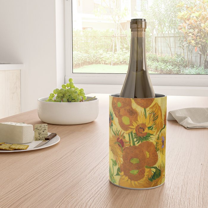 Sunflowers by Van Gogh Wine Chiller Gallery Image 4