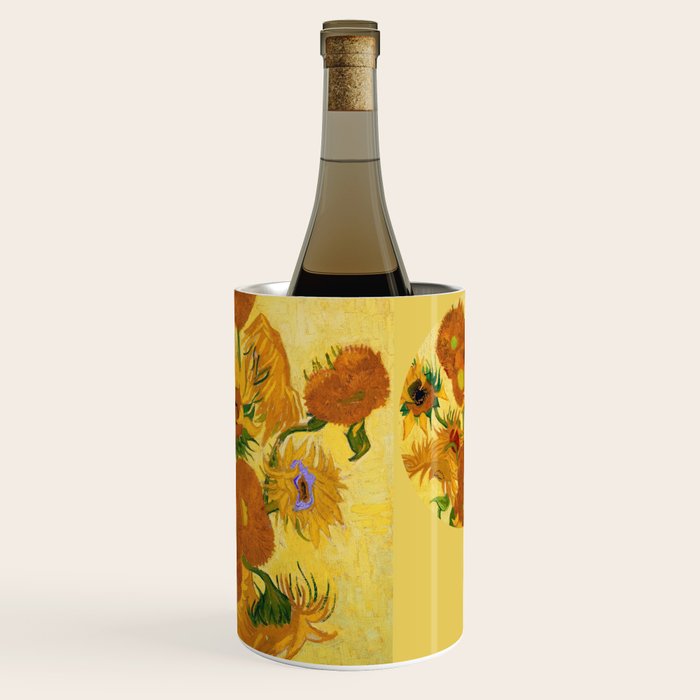 Sunflowers by Van Gogh Wine Chiller Gallery Image 3