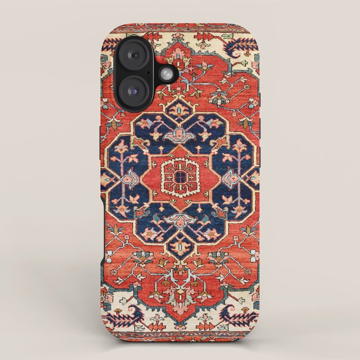 Heriz Bilverdi Azerbaijan Northwest Persian Rug Print iPhone Case Gallery Image 1