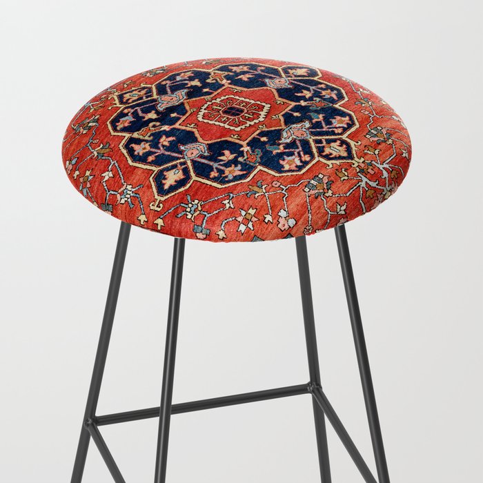 Heriz Bilverdi Azerbaijan Northwest Persian Rug Print Stool Gallery Image 2