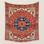 Heriz Bilverdi Azerbaijan Northwest Persian Rug Print Wall Tapestry Gallery Image 4