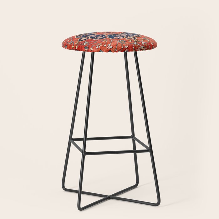 Heriz Bilverdi Azerbaijan Northwest Persian Rug Print Stool Gallery Image 1