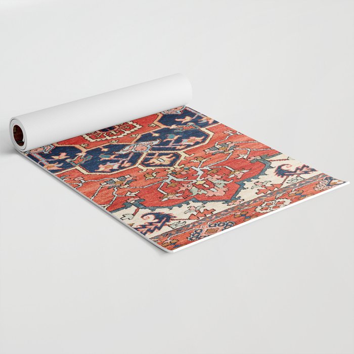 Heriz Bilverdi Azerbaijan Northwest Persian Rug Print Yoga Mat Gallery Image 2