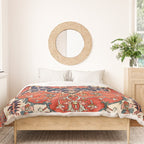 Heriz Bilverdi Azerbaijan Northwest Persian Rug Print Duvet Cover Gallery Image 3