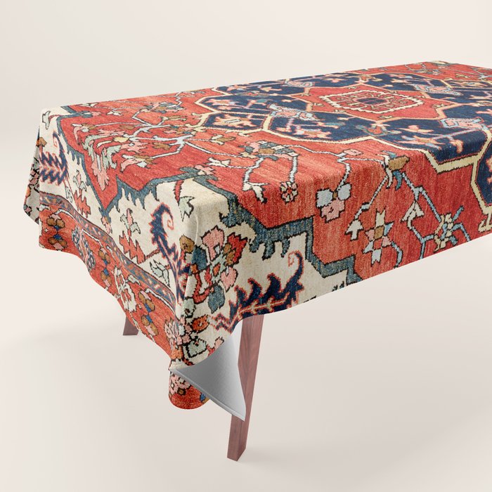 Heriz Bilverdi Azerbaijan Northwest Persian Rug Print Tablecloth Gallery Image 1