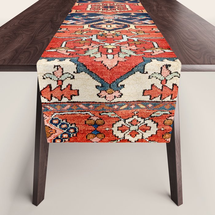 Heriz Bilverdi Azerbaijan Northwest Persian Rug Print Table Runner Gallery Image 1