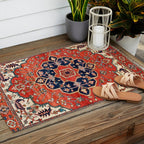 Heriz Bilverdi Azerbaijan Northwest Persian Rug Print Outdoor Rug Gallery Image 2