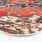 Heriz Bilverdi Azerbaijan Northwest Persian Rug Print Bath Mat Gallery Image 3
