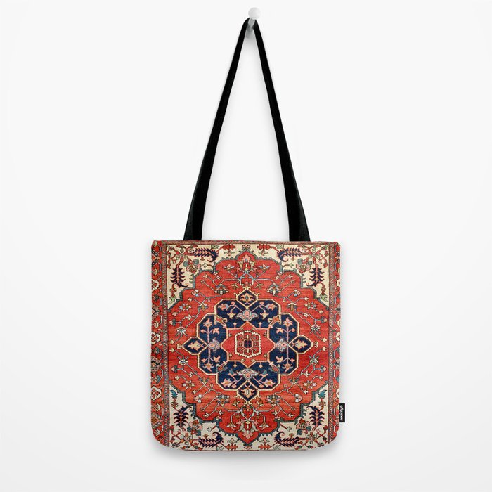 Heriz Bilverdi Azerbaijan Northwest Persian Rug Print Tote Bag Gallery Image 2