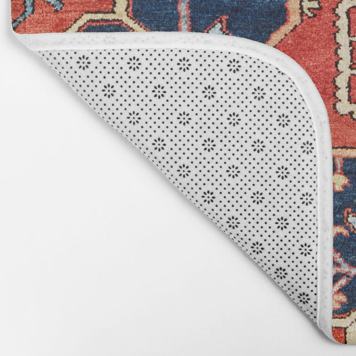 Heriz Bilverdi Azerbaijan Northwest Persian Rug Print Bath Mat Gallery Image 2