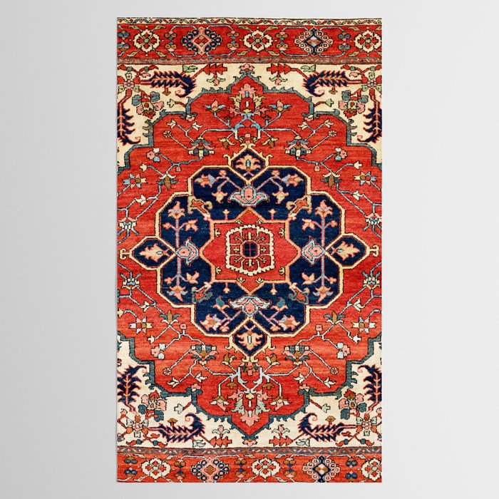 Heriz Bilverdi Azerbaijan Northwest Persian Rug Print Tablecloth Gallery Image 2