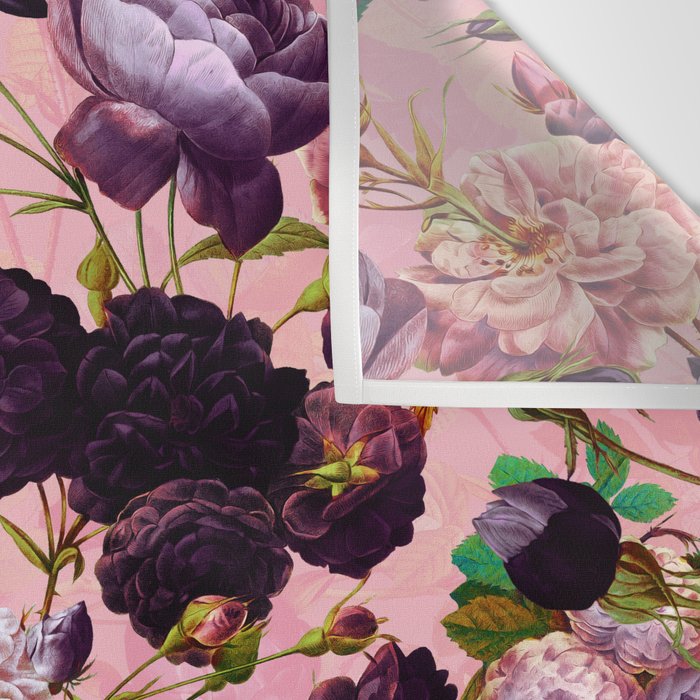 Rose Pink Garden Wall Tapestry Gallery Image 3