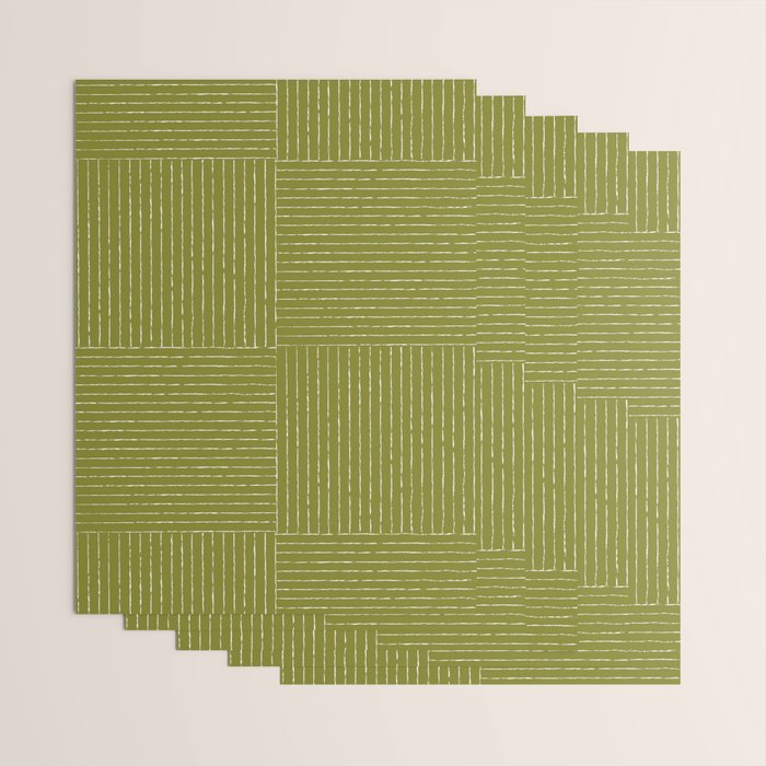 Line III (Matcha Green) Wrapping Paper Gallery Image 3
