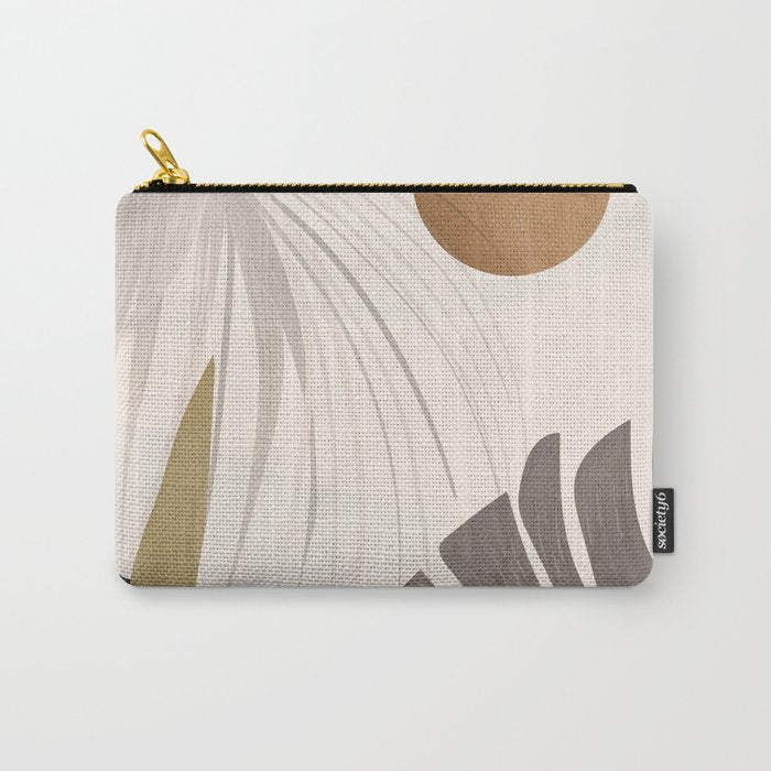 Abstract Art Tropical Leaves 97 Carry All Pouch Gallery Image 1