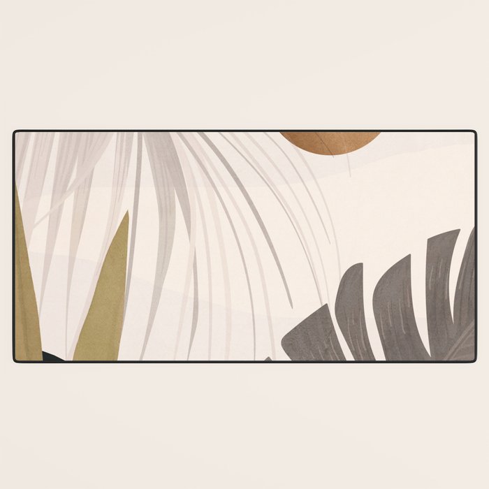 Abstract Art Tropical Leaves 97 Desk Mat Gallery Image 3
