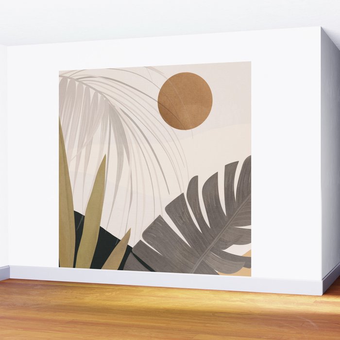 Abstract Art Tropical Leaves 97 Wall Mural Gallery Image 2