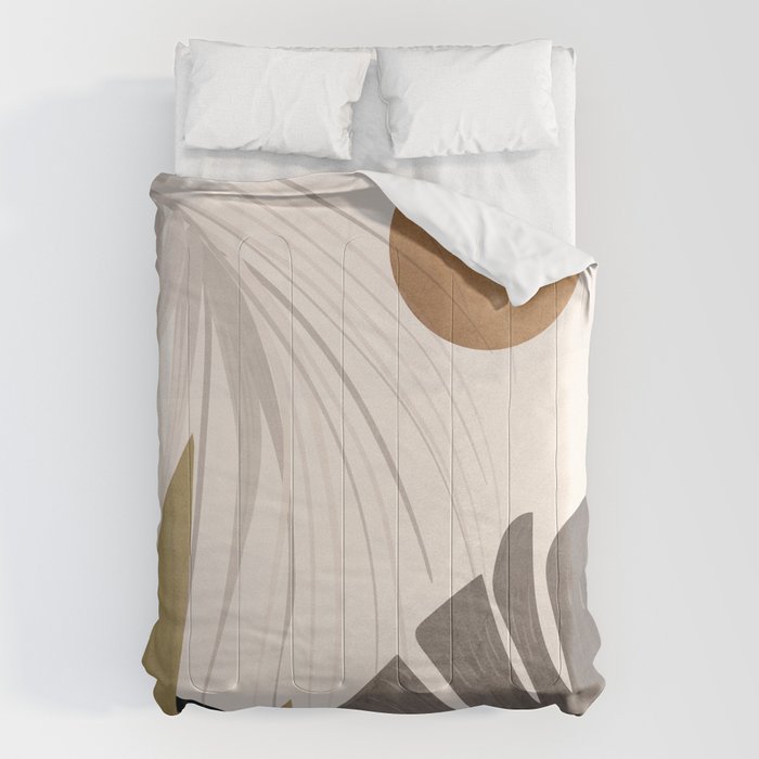 Abstract Art Tropical Leaves 97 Comforter Gallery Image 6