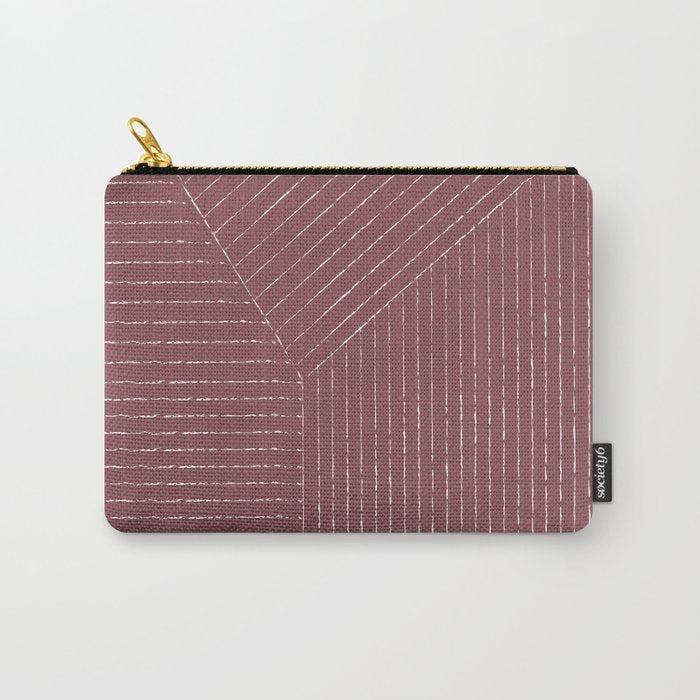 Lines (Plum) Carry All Pouch Gallery Image 1