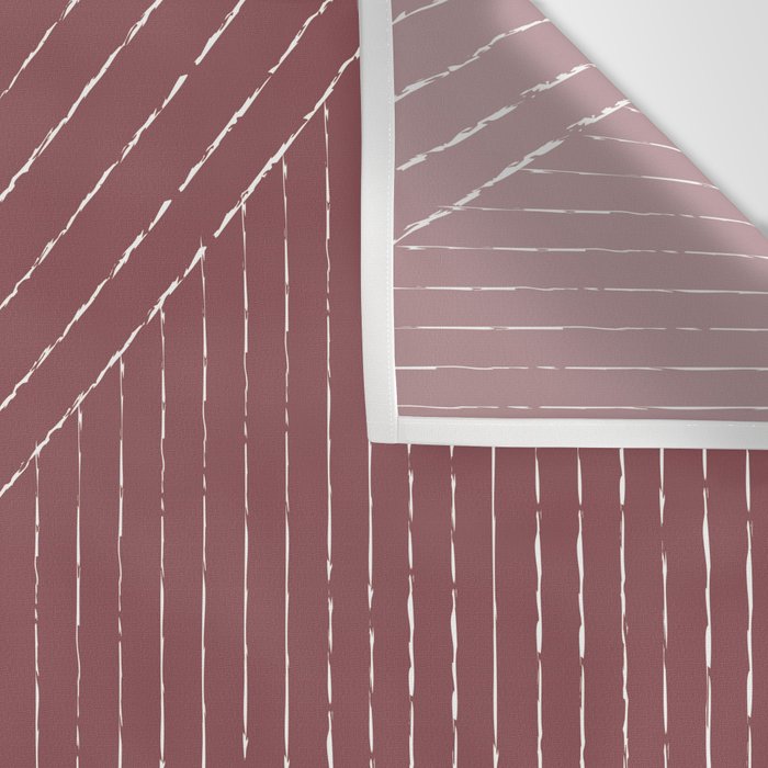 Lines (Plum) Wall Tapestry Gallery Image 3