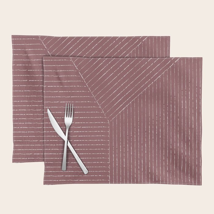 Lines (Plum) Placemat Gallery Image 1