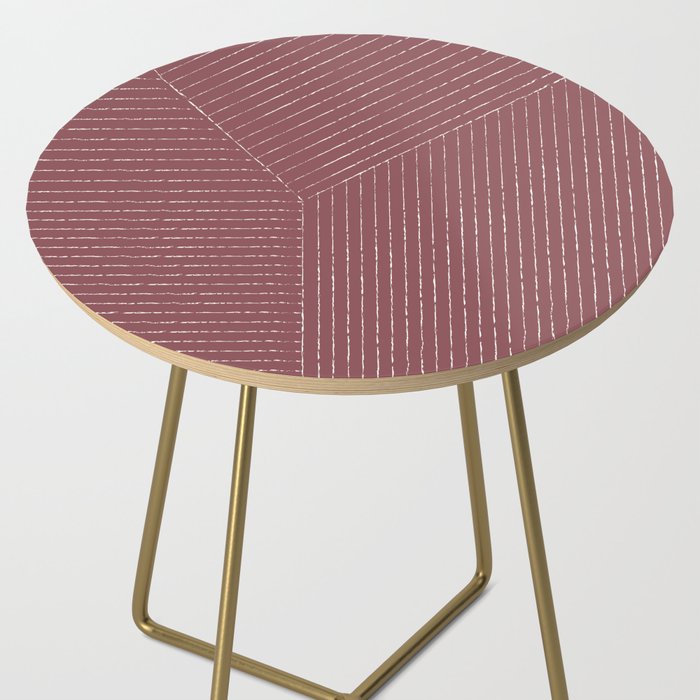 Lines (Plum) Side Table Gallery Image 2