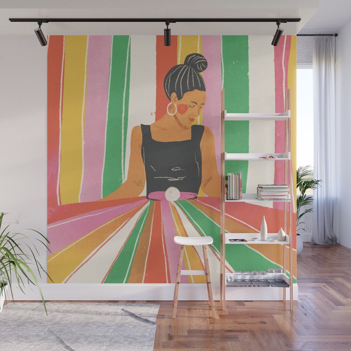 Rainbow World #2 Wall Mural Gallery Image 1