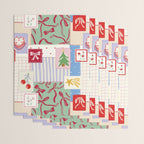Retro christmas patch Wrapping Paper Gallery Image 3