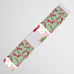 Retro christmas patch Table Runner Gallery Image 3